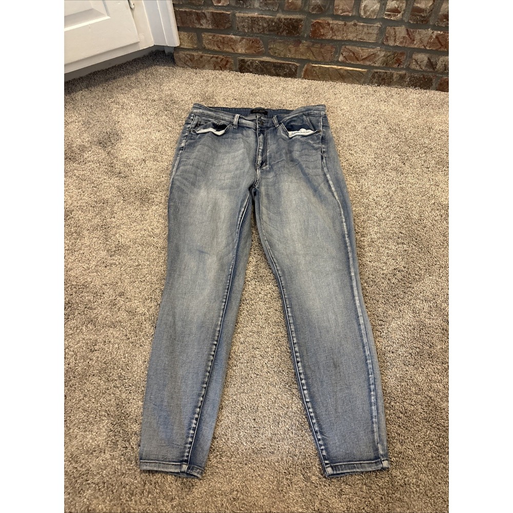 Judy Blue Jeans Women's 18W Boyfriend Fit Medium Wash High Rise Denim JB82190LT
